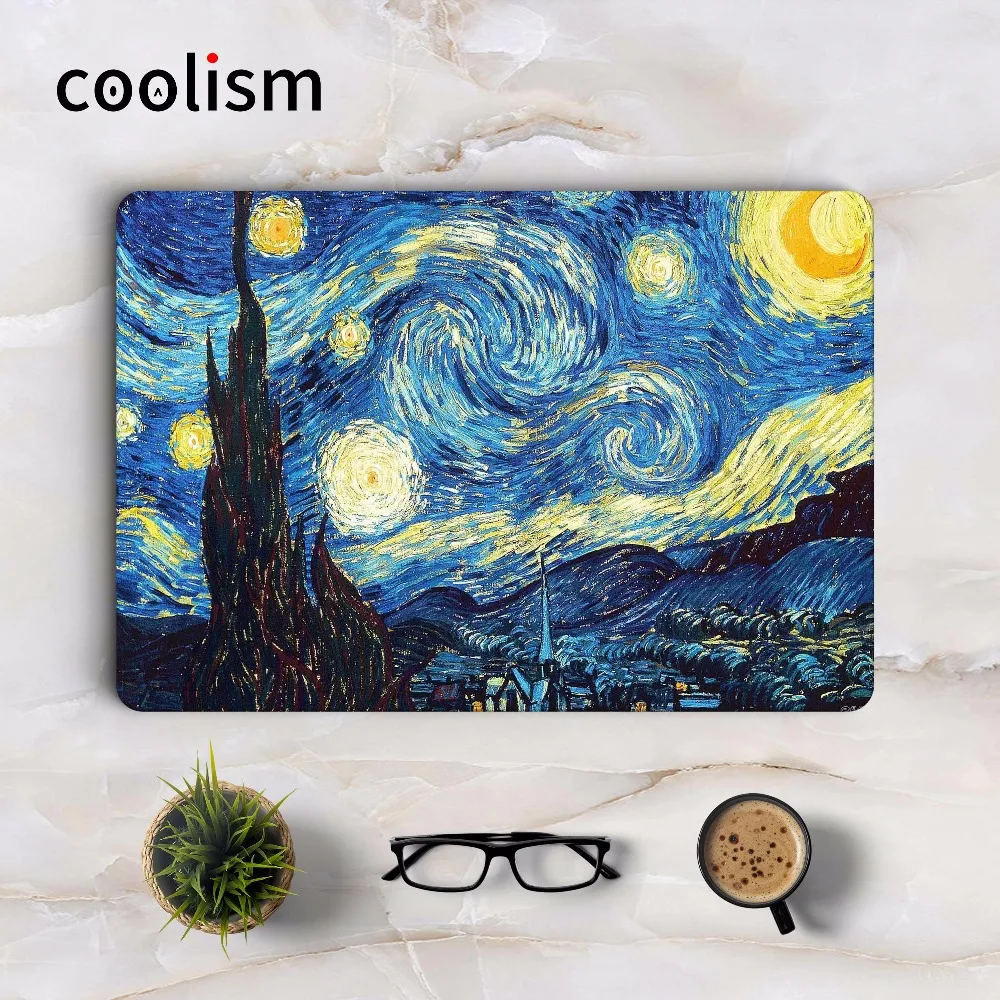 Виниловая наклейка для ноутбука Van Gogh's Starry Sky Macbook Air Retina 11 12 13 15 дюймов полностью