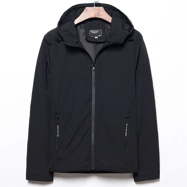 MuLS 2019 Hooded Jackets Male Autumn Men Jacket Coats Hoodies Spring Lightweight Mens Outerwear Youth Plus Size 4XL Dropshipping 0