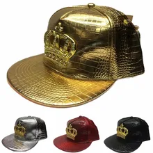 Модная кожаная Осенняя брендовая металлическая Кепка Crowne Europe для мужчин и женщин, Повседневная Хип-хоп кепка Snapback s, солнцезащитные шапки