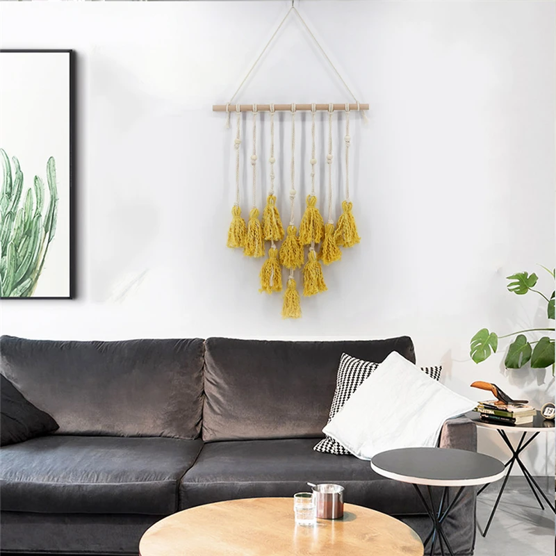 Nordic Simple Style Purple Tassels Wall Tapestry For Photo 1pcs Home Art Decor Hanging Tapestry Quality Handmade Cotton Tapestry Nordic Simple Style Purple Tassels Wall Tapestry For Photo 1pcs Home Art Decor Hanging Tapestry Quality Handmade Cotton Tapestry