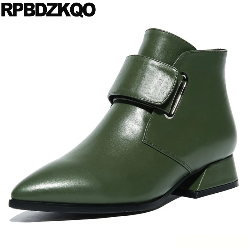 ladies green ankle boots