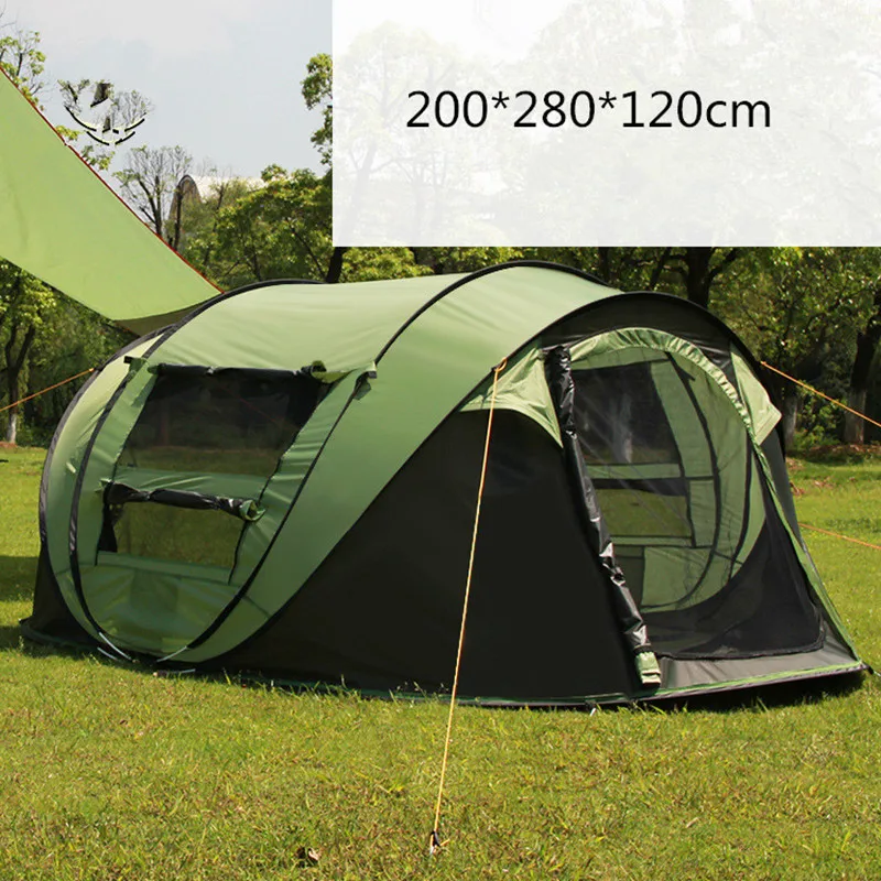 3-4 Person 200*280*120cm Travel Hiking Tents Waterproof Windproof 