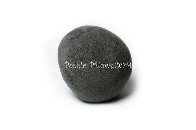 dark gray living stone pillows creative pebble cushions unique pebble size