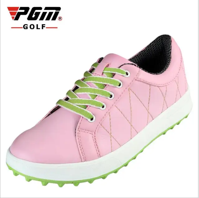2015 Counter genuine PGM ladies golf shoes sports shoes women no spikes breathable waterproof