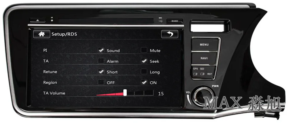 Flash Deal MAX 2 din 8" Car DVD Player For Right Driving Honda City Radio RDS GPS Navigation System Free Map 3G 1080P Bluetooth call/music 4