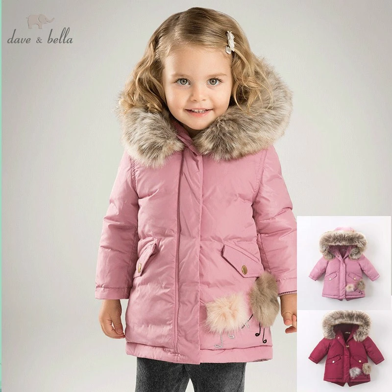 girls white padded coat