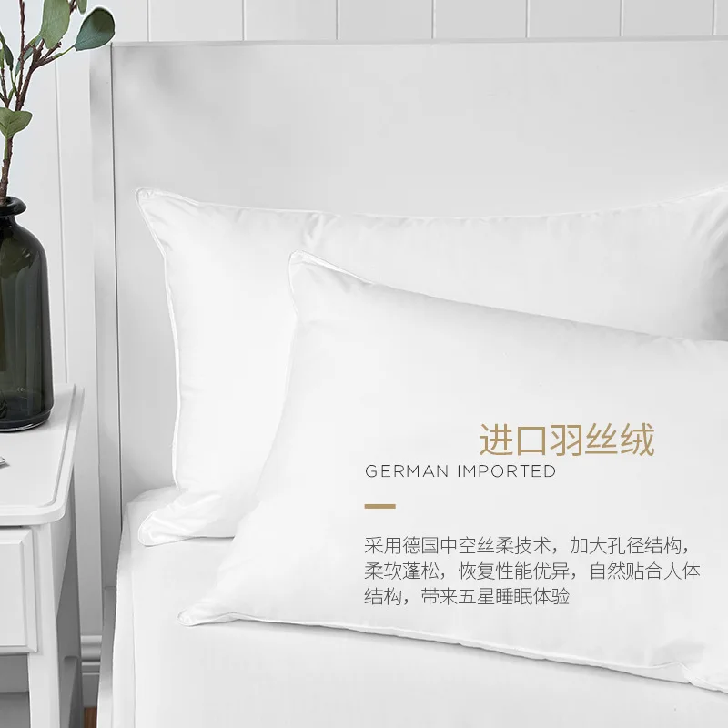 Высокое качество подушки супер мягкие и удобные белые подушки для здоровья шеи бамбуковые подушки шейки здоровья, 74x48 см