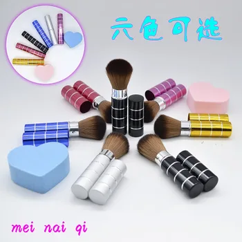 

by ems or dhl 500pcs Retractable Face Powder Foundation Blush Brush