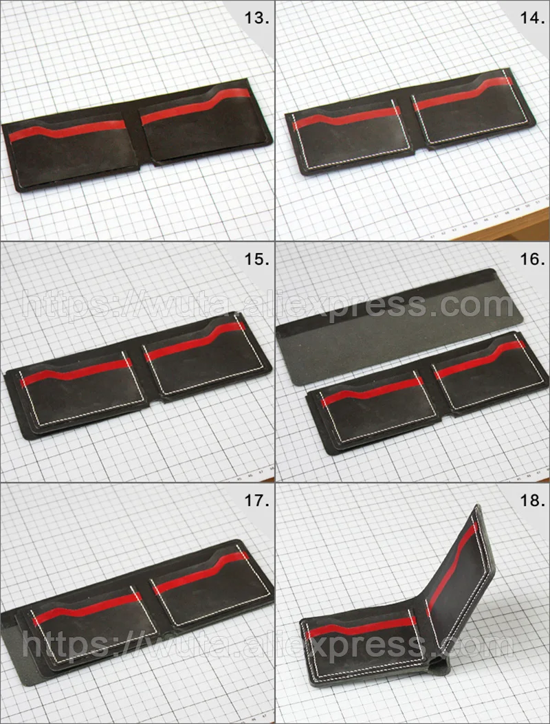 WUTA 870 классический бумажник акриловый шаблон кожевенное ремесло шаблон набор прозрачная модель для изготовления мужчин/wo мужской деловой короткий кошелек