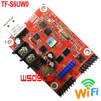 

TF-S6UW0 1280*16 1*HUB08 & 2*HUB12 USB+WIFI Single & Dual color P10 LED Module P10 LED Display P4.75 P3.75 LED controller card