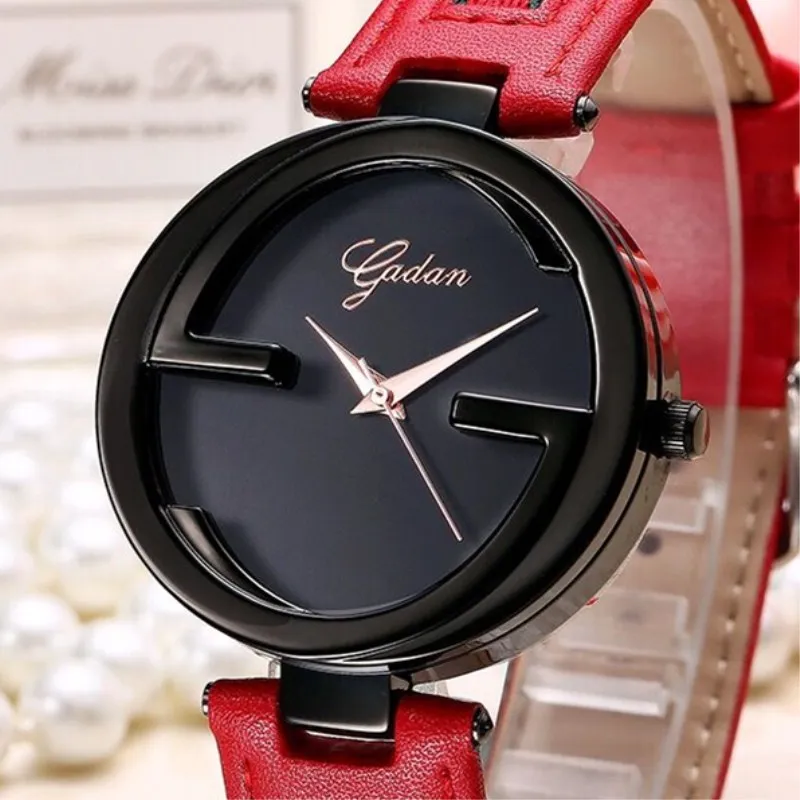 

New YADAN Authentic Korean Leather Watch Female Fashion Quartz Watch Waterproof Contracted Couples Watch Female Students