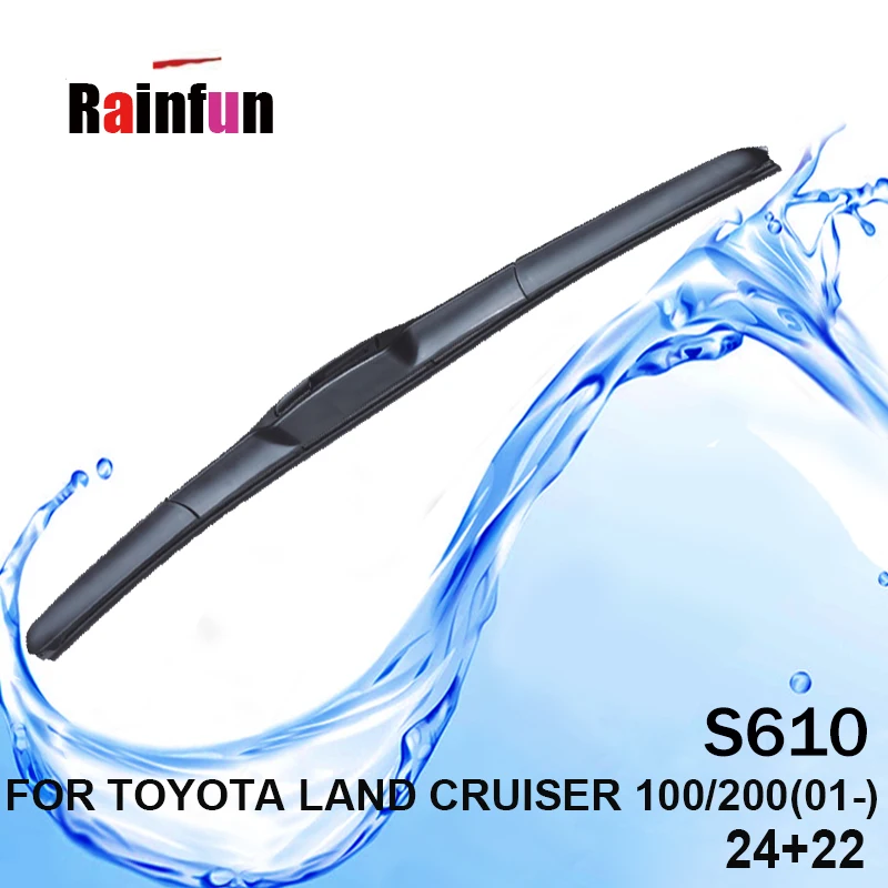 Щетка стеклоочистителя для автомобиля от RAINFUN для TOYOTA LAND CRUISER 100/200, 2"+ 22" автомобильный стеклоочиститель с высококачественным натуральным каучуком