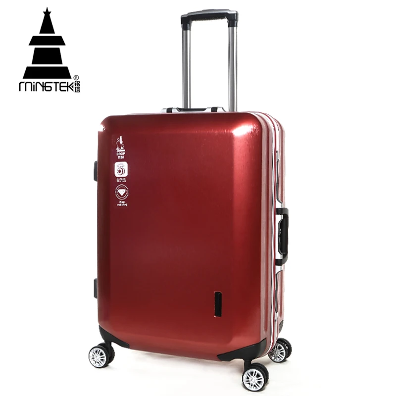 MINGTEK Merk Trolley Reistas Hand Bagage 2017 Nieuwe Mode Business