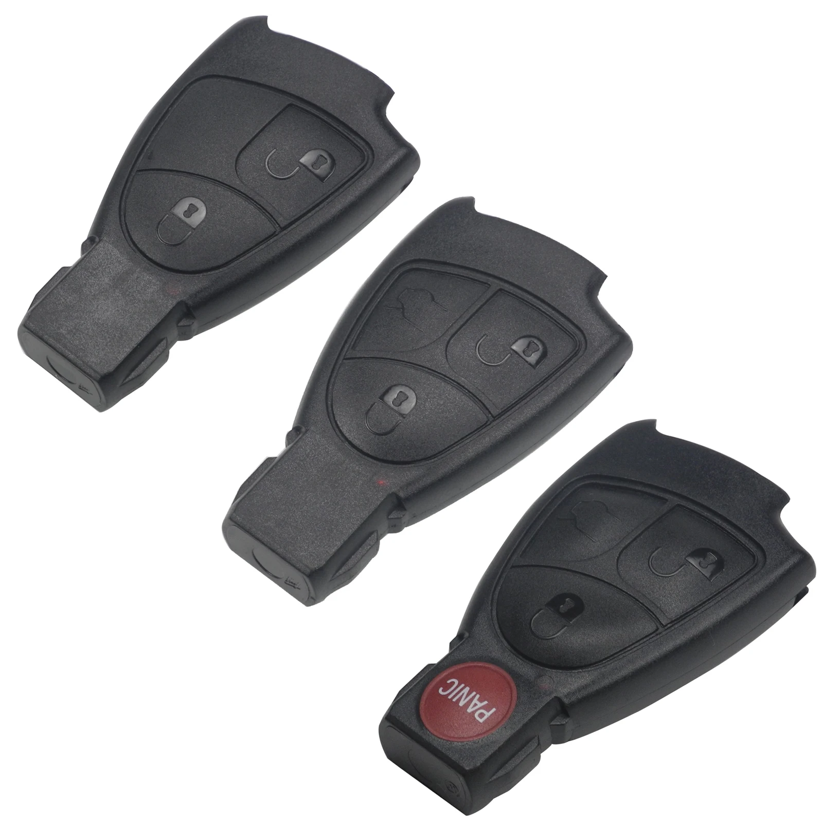 

Jingyuqin 2/3/4 Buttons Replacement Smart Remote Car Key Shell Case FOB for Mercedes Benz B C E ML S CLK CL Smart Key No Logo