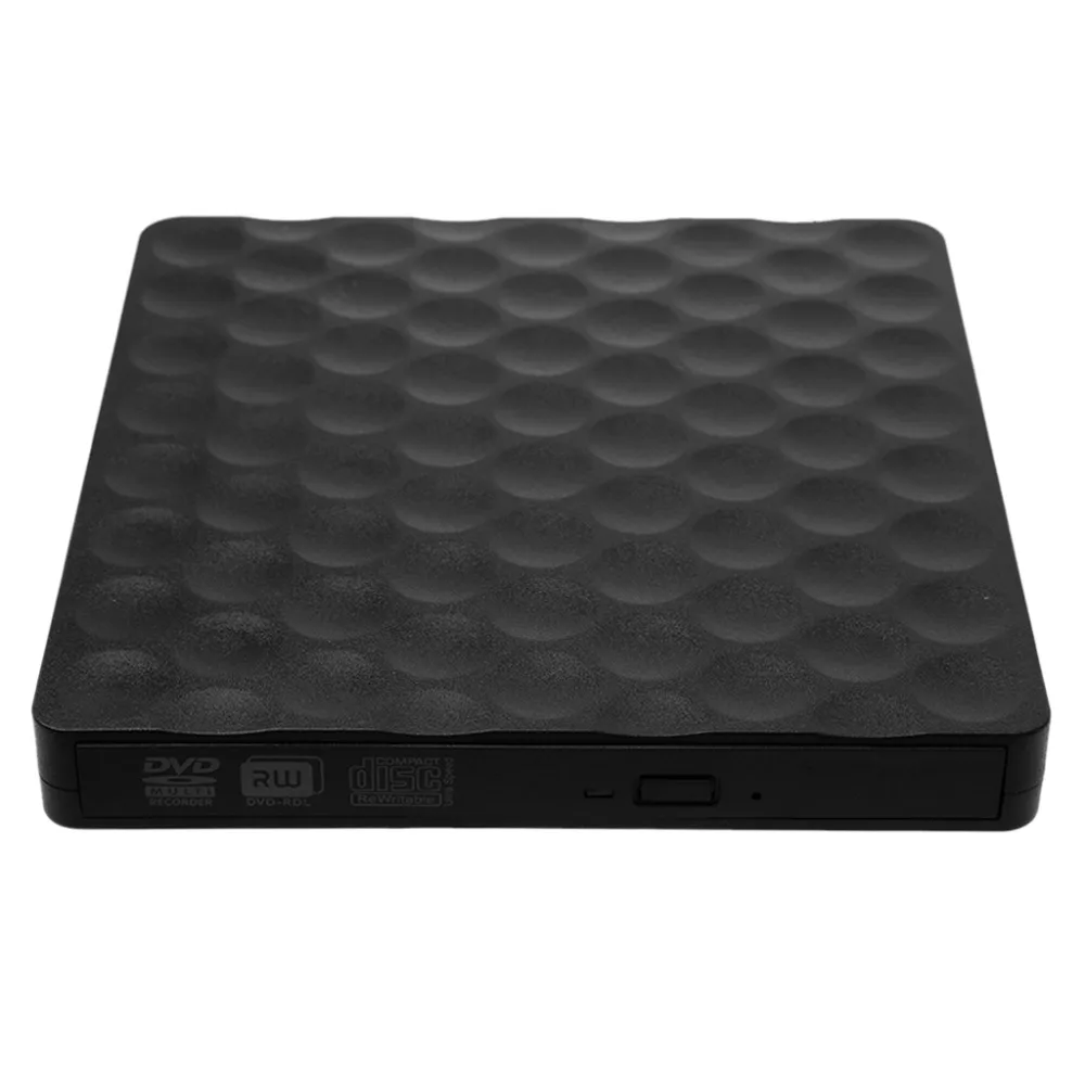 Ulra-slim USB 3.0 External CD DVD-RW Drive Rom Rewriter Burner Writer 5Gbps Date Transfer 14.8x14.2x1.8cm for Laptop Desktops