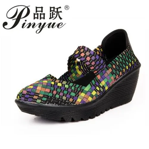 

2018 Summer Women Platform Sandals Shoes Women Woven Shoes Flat Shoes Flip Flops Women Multi Colors Ladies Shoes