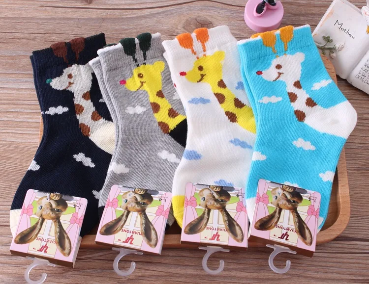 Wholesale Baby Girl Giraffe Tube Baby Socks Bulk Children Tube Socks