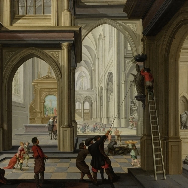 Iconoclasm In A Church Poster Print (24 x 18)