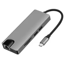 9 In 1 Type C To 2 USB SD TF Card Lan Vga Hdmi USBC 3.5mm Aux Jack Adapter Hub Extend PD Charge Dock 1000 Mbps Rj45 Otg Displa 9 In 1 Type C To 2 USB SD TF Card Lan Vga Hdmi USBC 3.5mm Aux Jack Adapter Hub Extend PD Charge Dock 1000 Mbps Rj45 Otg Displa