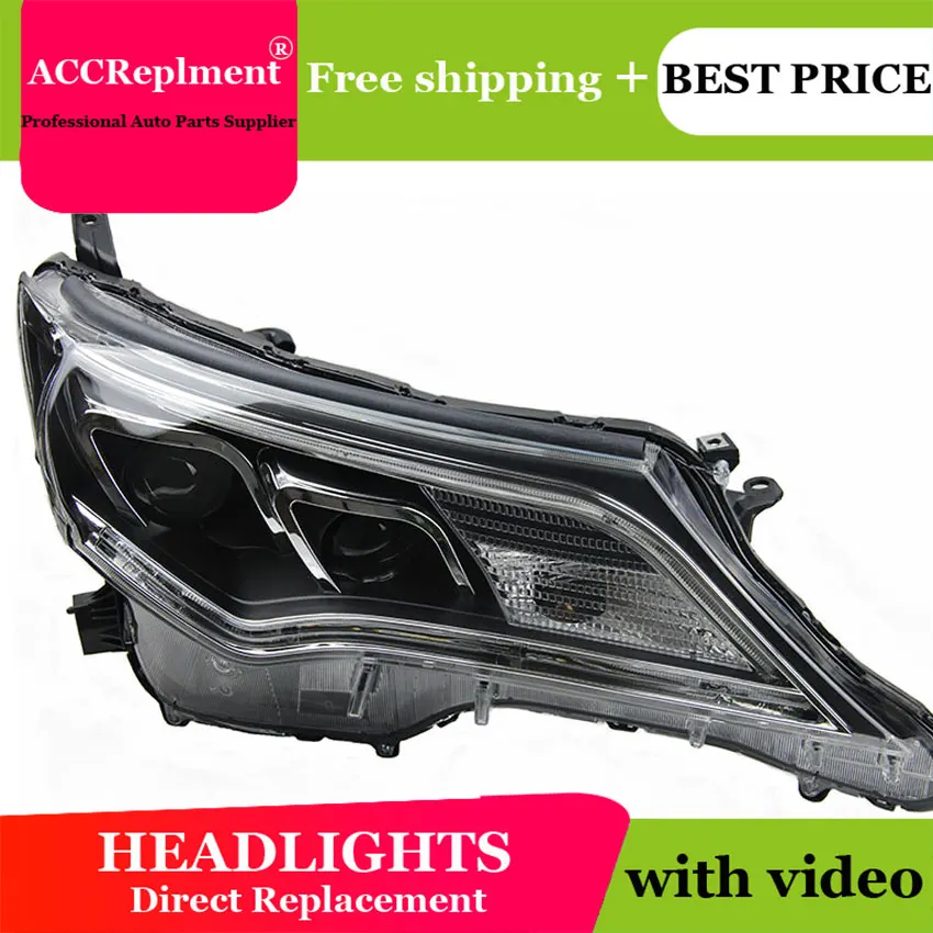 Авто. PRO для 2013 2015 toyota RAV4 xenon фары автомобильные аксессуары би ксенон объектив