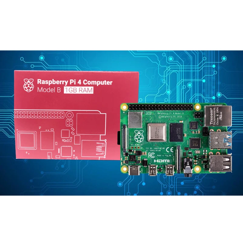 Latest Raspberry Pi 4 Model B with 1/2/4GB RAM BCM2711 Quad core Cortex-A72 ARM v8 1.5GHz Support 2.4/5.0 GHz WIFI Bluetooth 5.0