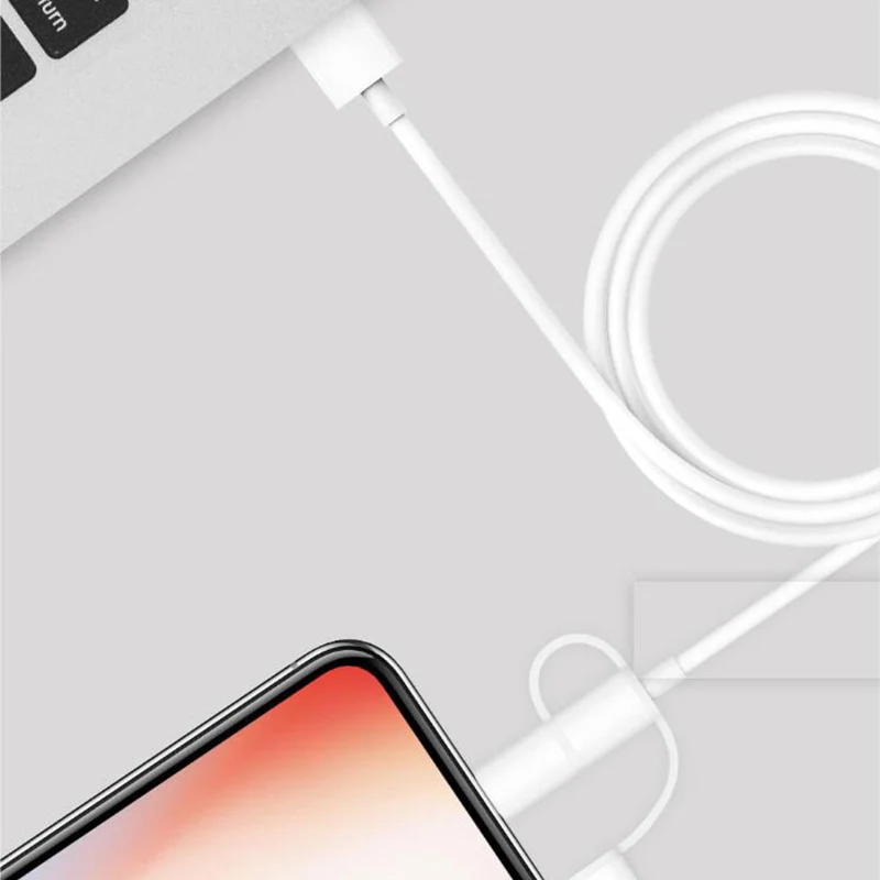 Оригинальный Youpin STARKA 3 в 1 кабель для передачи данных 100 см MFI Lightning Micro USB Type C
