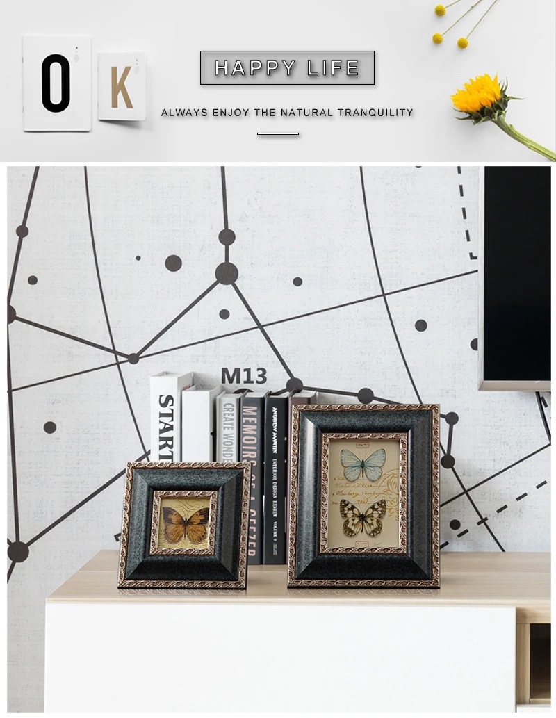 wall picture frame diy frame paper photo frame metal photo frame glass photo frame box frame (2)