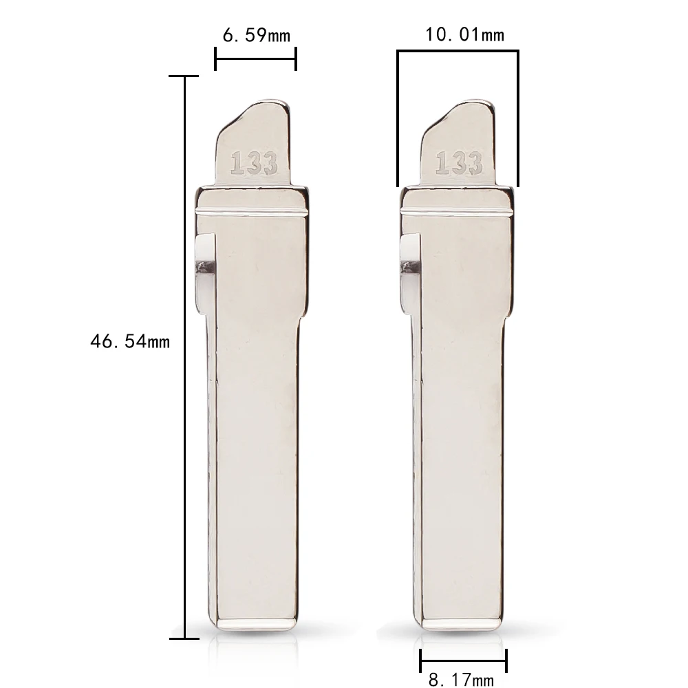 KEYYOU Оригинальное Сменное откидное полотно дистанционного ключа Автомобильный ключ пустой для VW Golf 7 Skoda флип дистанционный ключ 133# HU66 лезвие