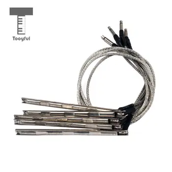 

Tooyful Pack of 5 Ceramic Guitar Replacement Rod Piezo Pickups with 2.5mm Jack String Instrument Accessory