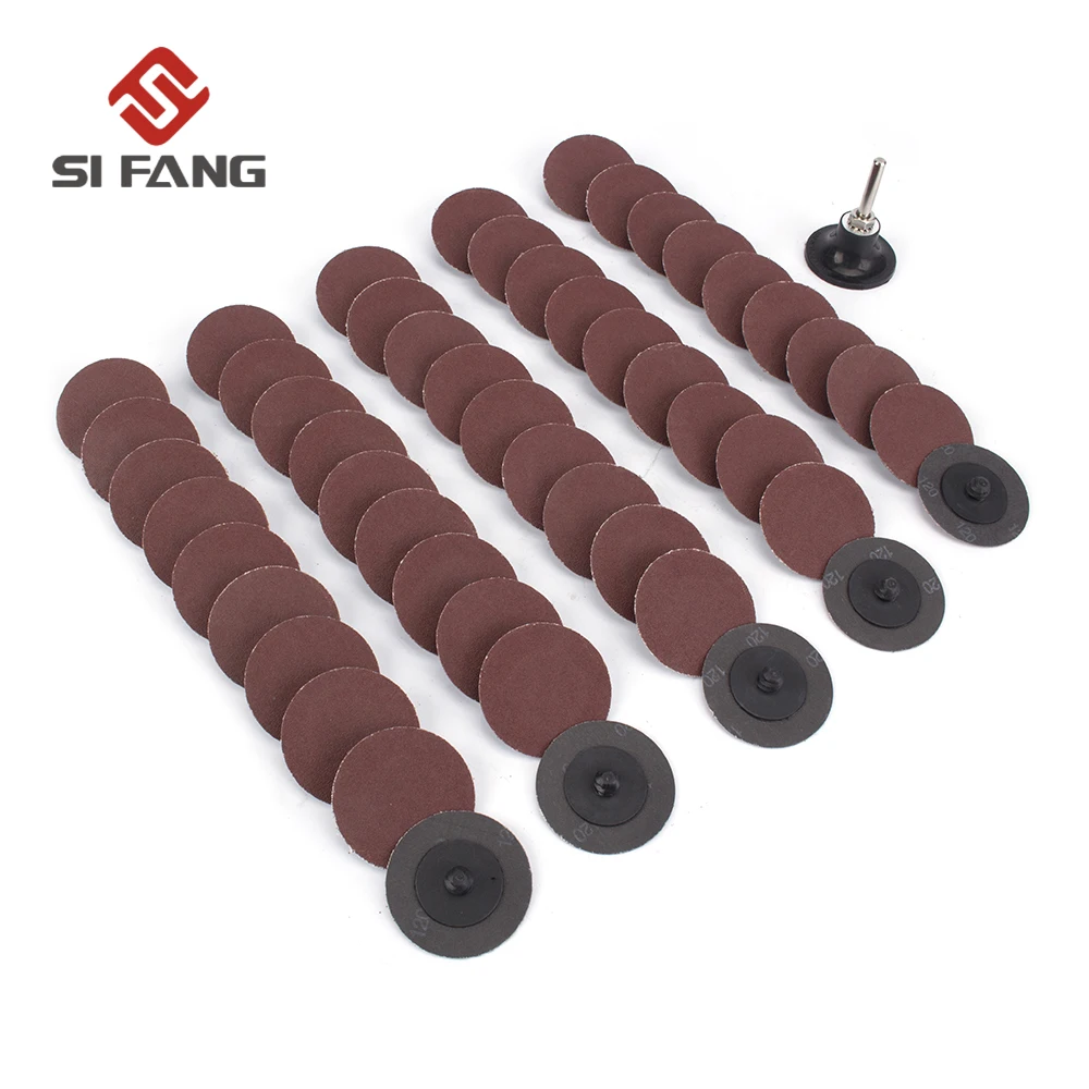 

20/40Pcs Roloc Sanding Disc 2" Quick Change Discs Sander Pad Woodworking Finishing Rotary Tool Accessories 40/60/80/120 Grit