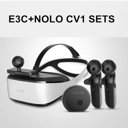 DeePoon E3-C 3D VR гарнитура Очки виртуальной реальности с эффектом погружения - Цвет: E3-C AND NOLO CV1