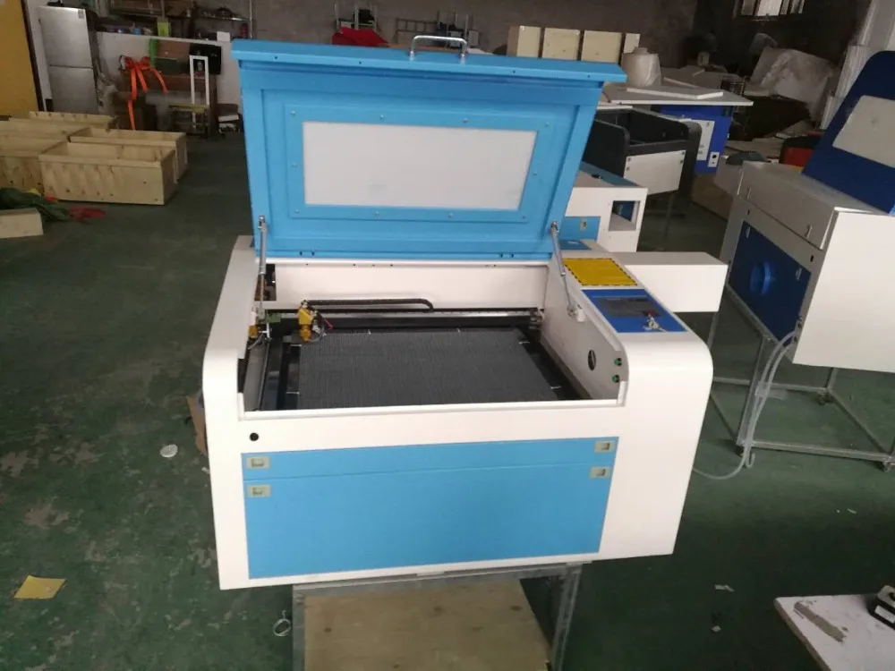 

EFR 80W CO2 laser cutting machine 4060 laser machine with cw3000 water chiller free shipping to your near sea port by sea
