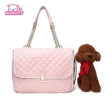 Роскошные Искусственная кожа маленькая сумка-переноска для животных сумка Открытый складной портативный кошка для собаки чихуахуа для переноски сумка для покупок сумки из натуральной кожи