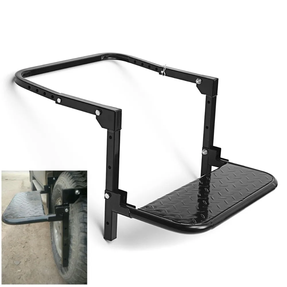 

Wheel Step Folding Car Stairs Tyre Mount Auto Steps Ladder For Vehicle MPV SUV Roof Racks Bike Luggage Tires for cars