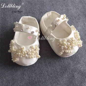 

Luxury Palace Elegant Applique Patch Custom Christening Baby Shoes Perfect Occasion Sewing Big Diamond Amazing Infant Shoes