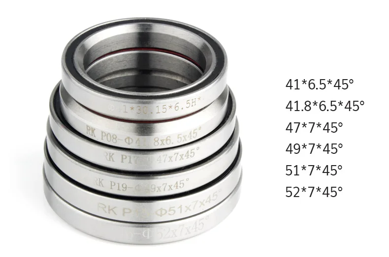 Велосипедный спорт 41/41. 8/47/49/52 мм Общая гарнитура подшипники для ремонта для 28,6/44/30 мм горный велосипед стальной подшипник
