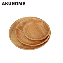Beech Plates Wooden Tableware Wood Plate Handmade Sushi Dish For Daily Uses Or Gifts High Quality