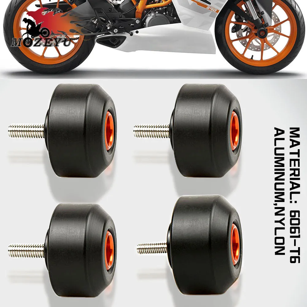 

2018 Motorcycle Front and Rear Fork Wheel Frame Slider Crash Pad Protector dirt falling protection for KTM Duke 390 Duke 125 200
