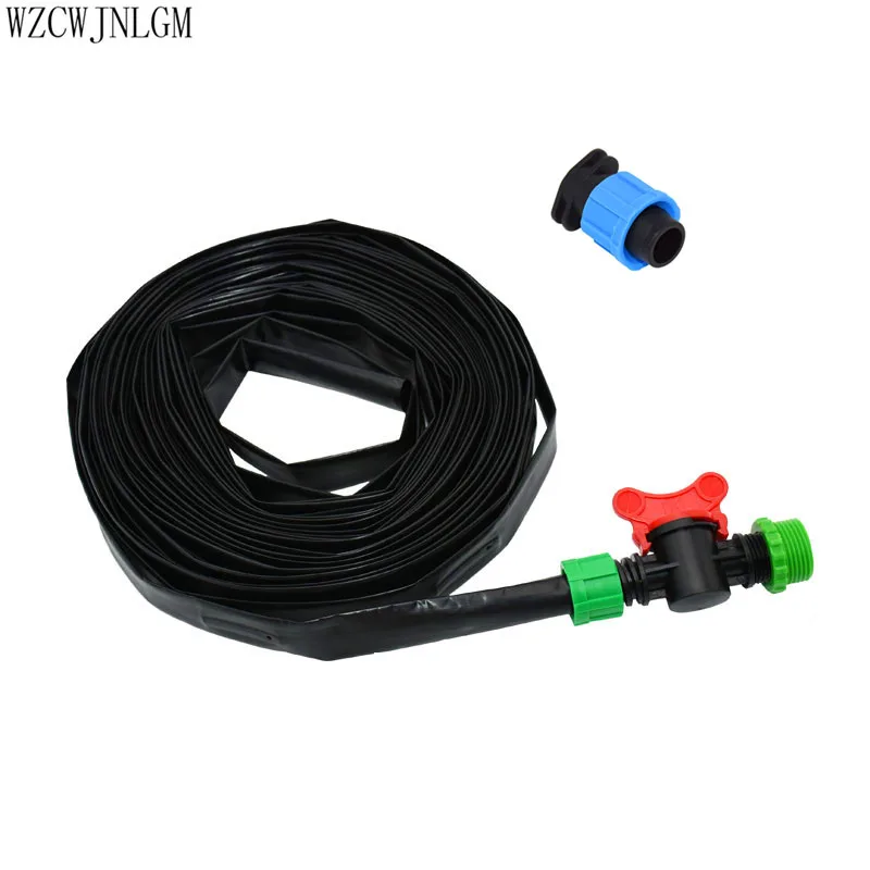 

16mm drip tape for irrigation 0.2mm Thickness With Emitter Inside Flat Streamline Hose Sprinklers 30cm Dripper Space