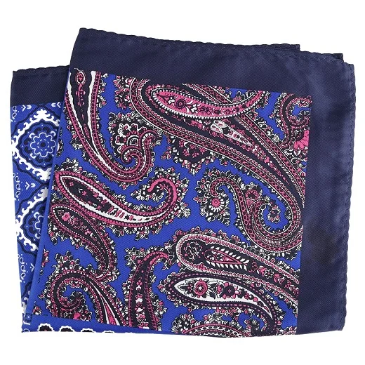 PH052 Pocket Square Портной Смит для мужчин s карманные квадраты Винтаж Большой размер в горошек клетчатый Пейсли костюм носовые платки роскошные мужские носовые аксессуары - Цвет: PH052 Pocket Square