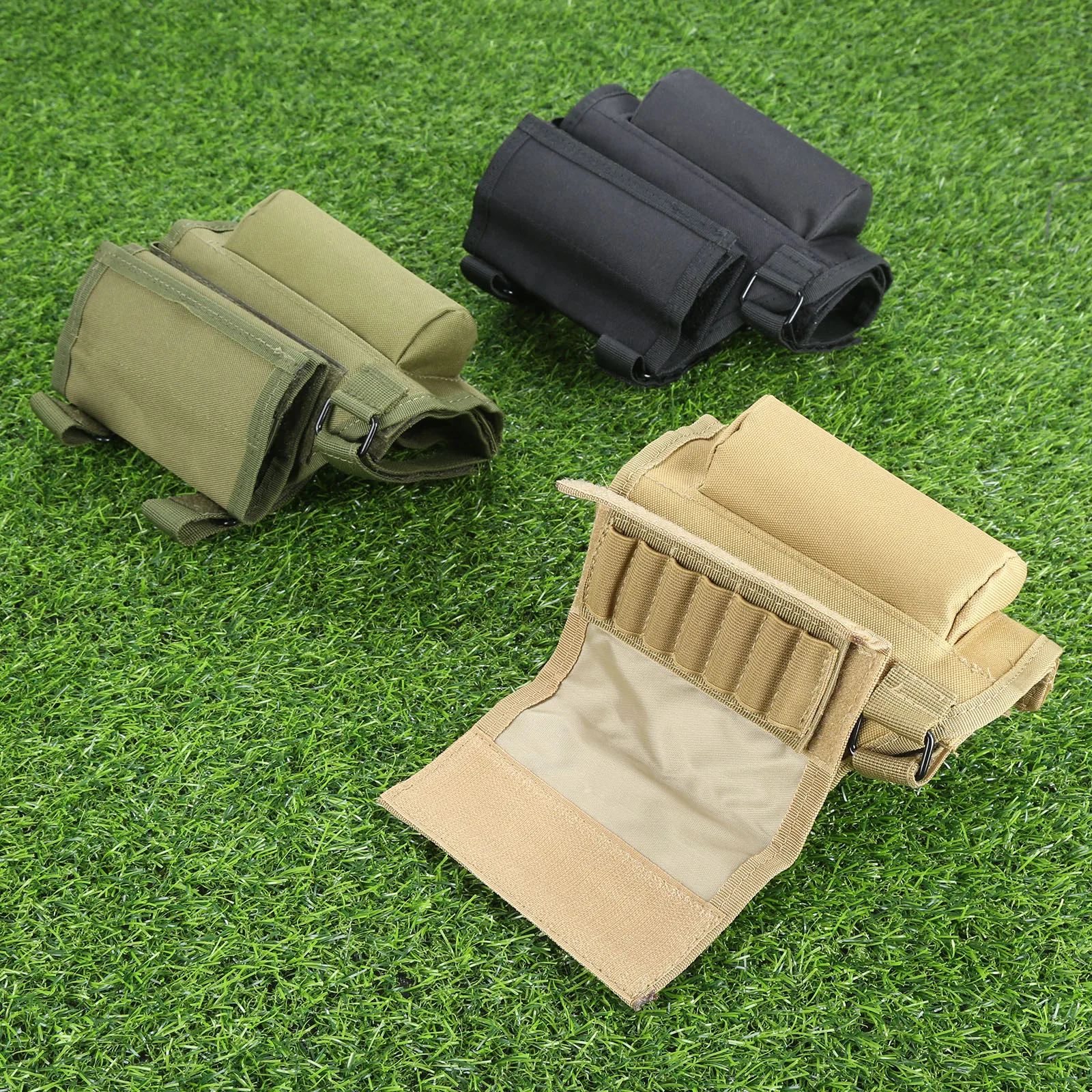 Hunting Tactical Buttstock Cheek Rest Nylon /& Ammo Carrier for .308 .300 Winmag
