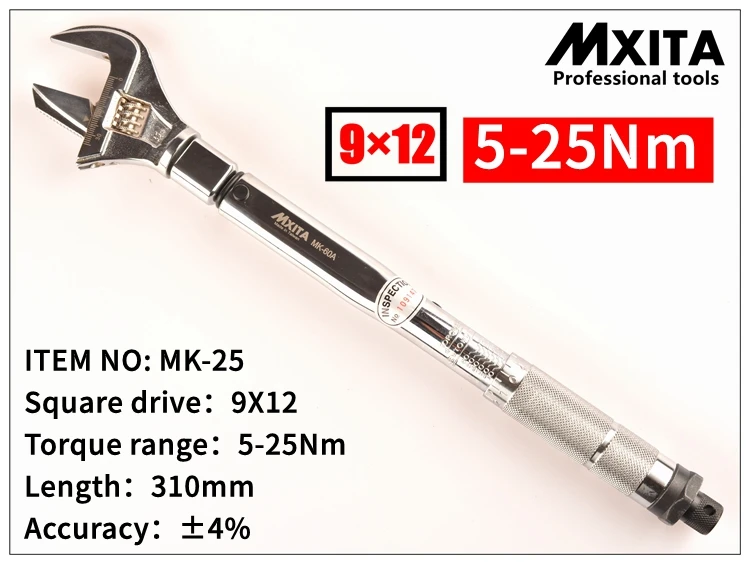 Mxita Adjustable head Torque Wrench Interchangeable Torque Wrench Hand