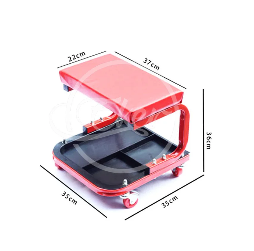 Автомобильное кресло для ремонта автомобиля с колесами, инструменты для хранения