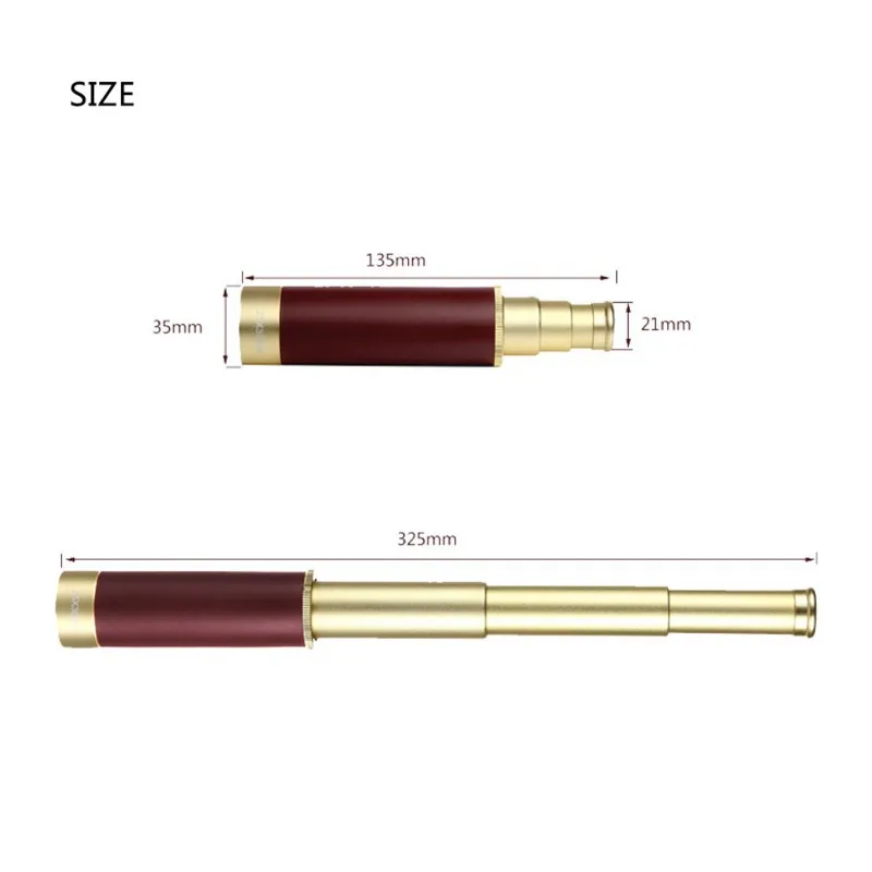 Монокулярный телескоп кожаный пират 25x30 Бинокль три секции стрейч высокой четкости охотничий телескоп открытый кемпинг