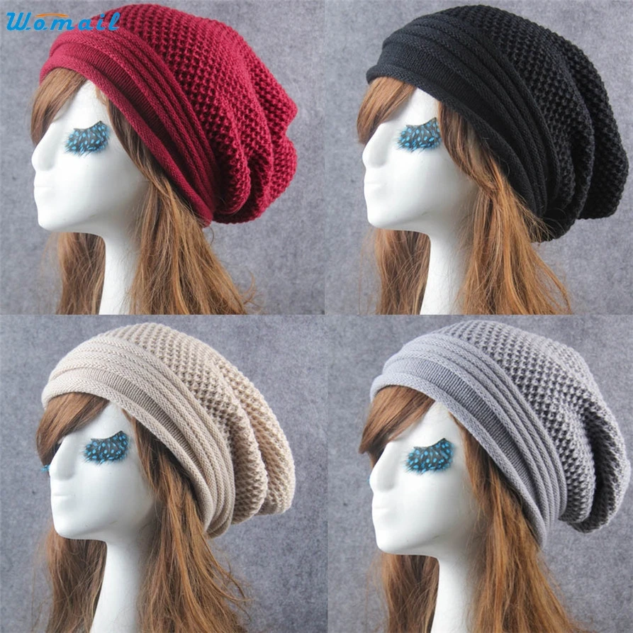 

Womail Willbeen Knit Winter Warm Women Men Hip-Hop Beanie Hat Baggy Unisex Cap Skull Fashion Jan22