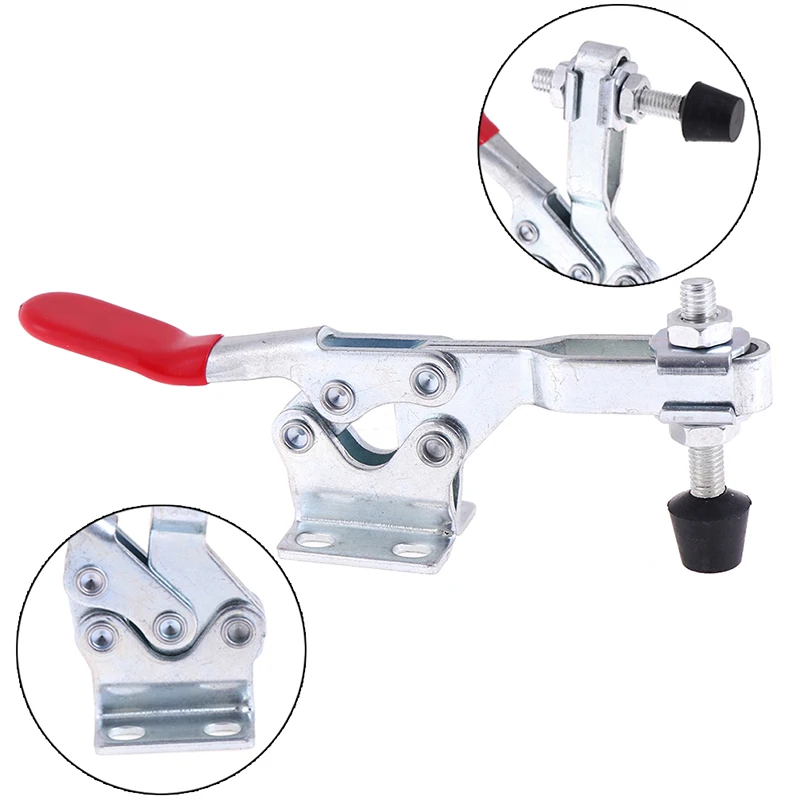 

1pcs Vertical TypeToggle Clamp 227KG Holding Capacity Quick Release Vertical Type Toggle Clamp Galvanized Iron High Quality