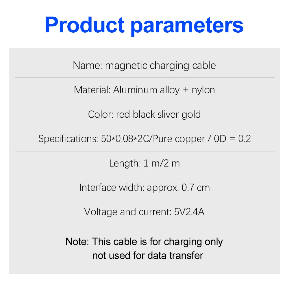 Магнитный кабель Micro USB для быстрой зарядки, кабель usb type C, магнитный кабель для зарядки и передачи данных, шнур для iPhone X 7 8 samsung S9 Xiaomi