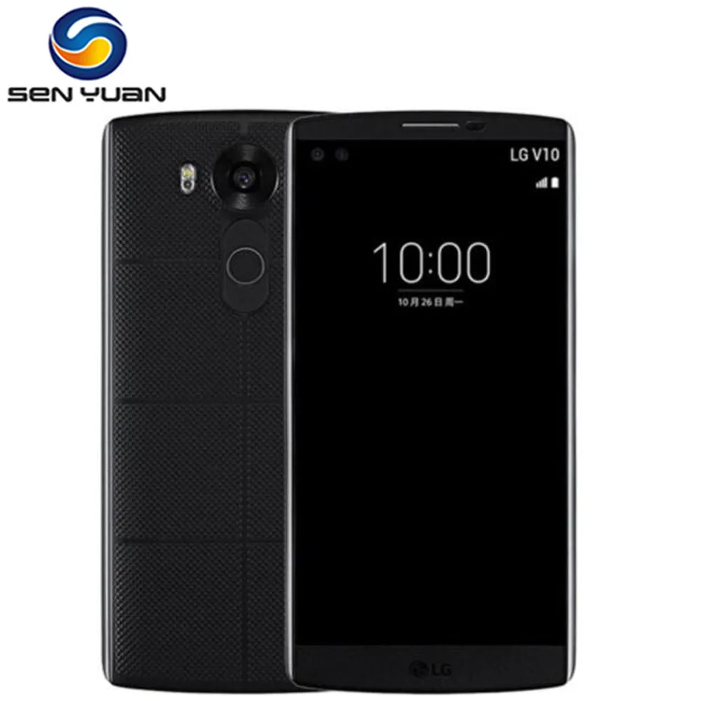 

Original Unlocked LG V10 H900 H901 4G LTE Android Mobile Phone Hexa Core 5.7'' 16.0MP 4GB RAM 64GB ROM WIFI GPS Cell Phone