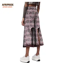 2018 summer casual wide leg pants for women african print AFRIPRIDE private custom mid-calf length casual women pants A722111 mid calf flower print straight womens pants