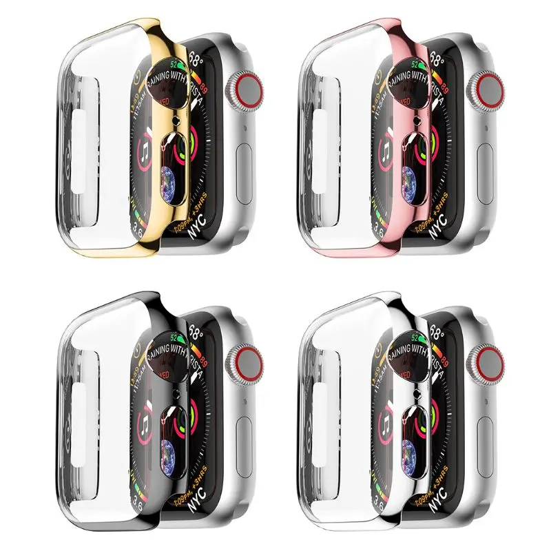 Protective Case Bumper Cover Frame PC Shell Shockproof Smart Watch Accessories for Apple iPhone 4 44mm 42mm